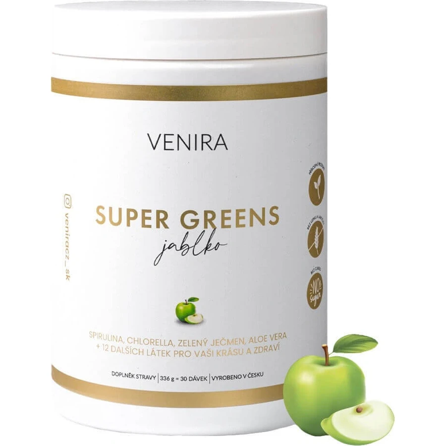 VENIRA Super Greens яблоко 1×336 г, пищевая добавка: цены и характеристики