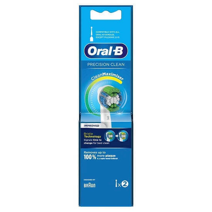 Запасные насадки для электрической зубной щетки, Precision Clean, 2 шт, Oral-B: цены и характеристики
