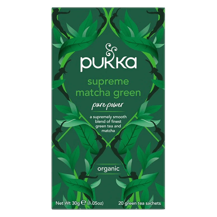Pukka Supreme Matcha Green Organic, зелений чай з маттями, 1,5 г х 20 пакетиків: ціни та характеристики
