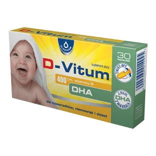 D-Vitum 400 МО вітаміну DHA, 30 капсул, що закручуються