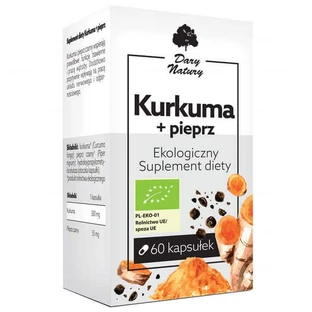Dary Natury Куркума + Перець, 60 капсул
