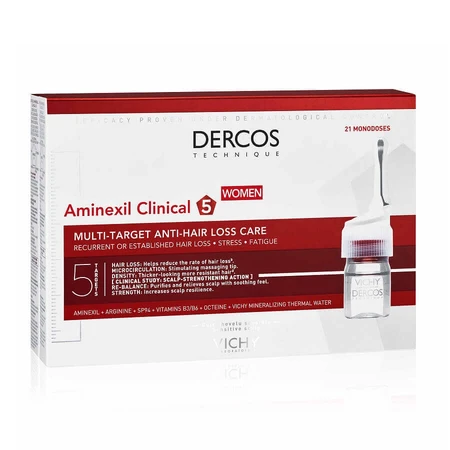 Vichy Амінексіл проти зморшок для жінок Dercos Clinical 5, 21 ампула х 6 мл: ціни та характеристики