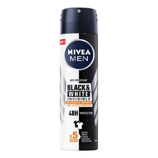 Дезодорант-спрей для мужчин Black & White Invisible Ultimate Impact, 150 мл, Nivea