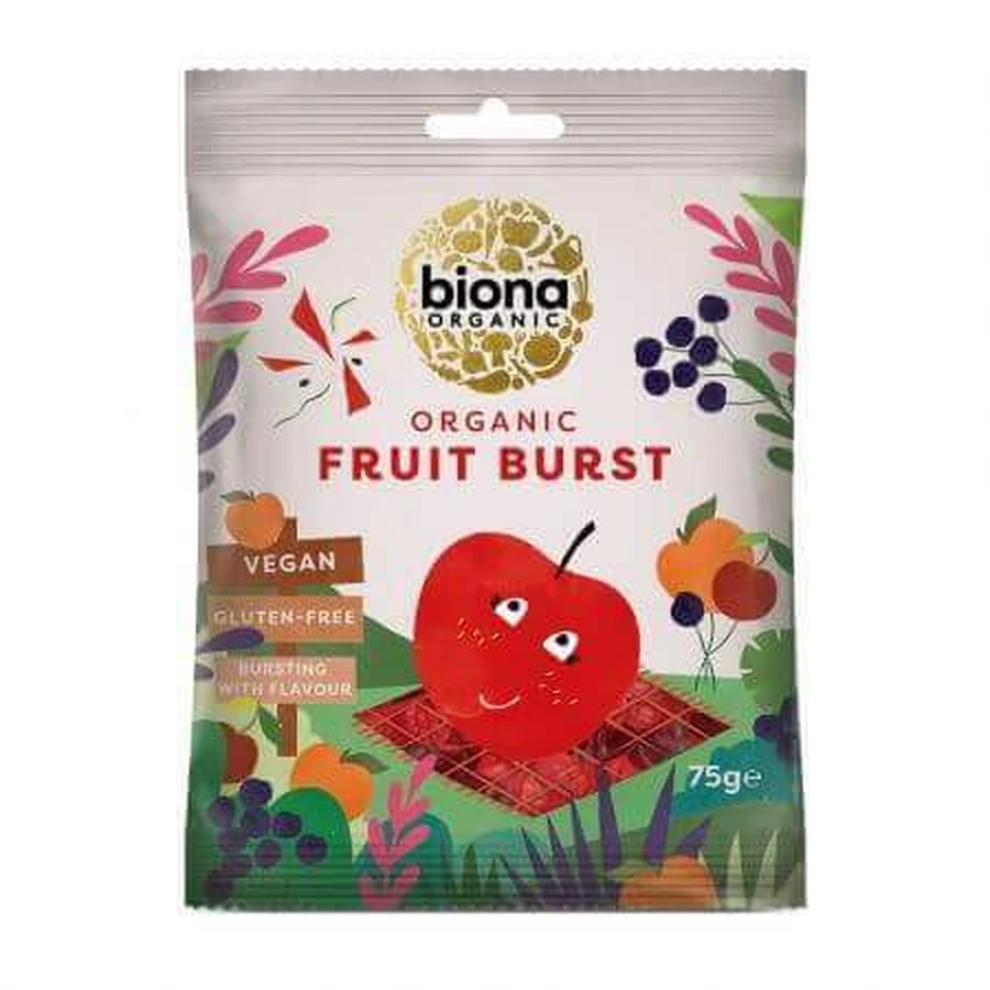 Органическое желе Fruit Burst, 75 г, Biona: цены и характеристики