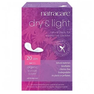 Урологические прокладки Natracare Dry & Light Slim органические, 2 капли, 20 шт.