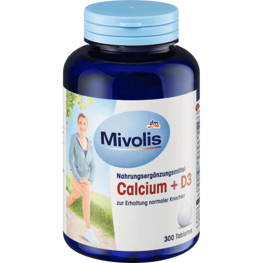 Кальций + D3 Mivolis Calciu + D3 таблетки, 300 шт.: цены и характеристики