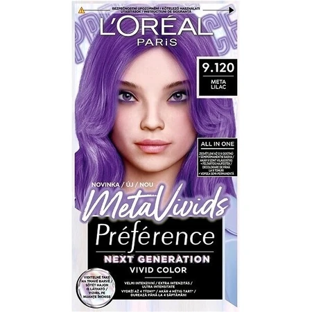 L'Oréal Paris Preférence Meta Vivids Meta Lilac 1×1 шт, перманентный цвет волос: цены и характеристики