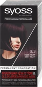Фарба для волосся Syoss Colour Permanent 3-3 Deep Violet стійка темно-фіолетова, 115 мл