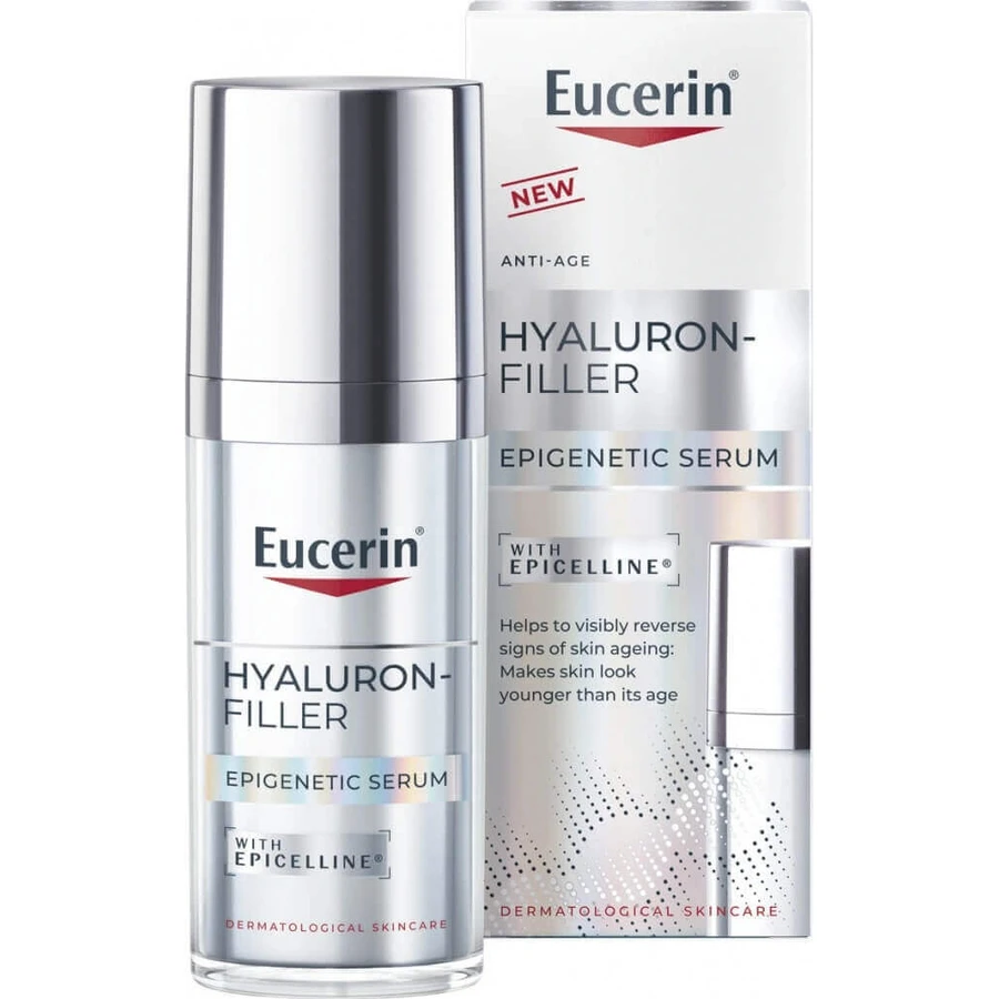 Eucerin HYALURON-FILLER EPIGENETIC Омолоджуюча сироватка для обличчя 1×30 мл, сироватка для обличчя: ціни та характеристики