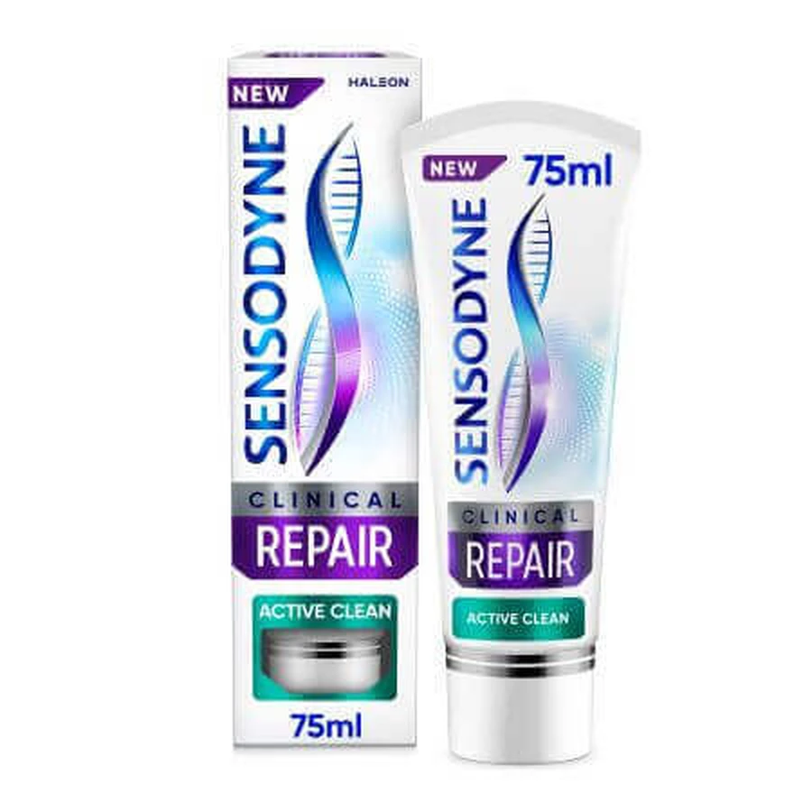 Зубная паста Sensodyne Clinical Repair Active Clean для чувствительных зубов, 75 мл: цены и характеристики