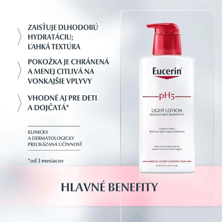 Лосьйон для тіла Eucerin pH5 - легка текстура 400 мл: ціни та характеристики
