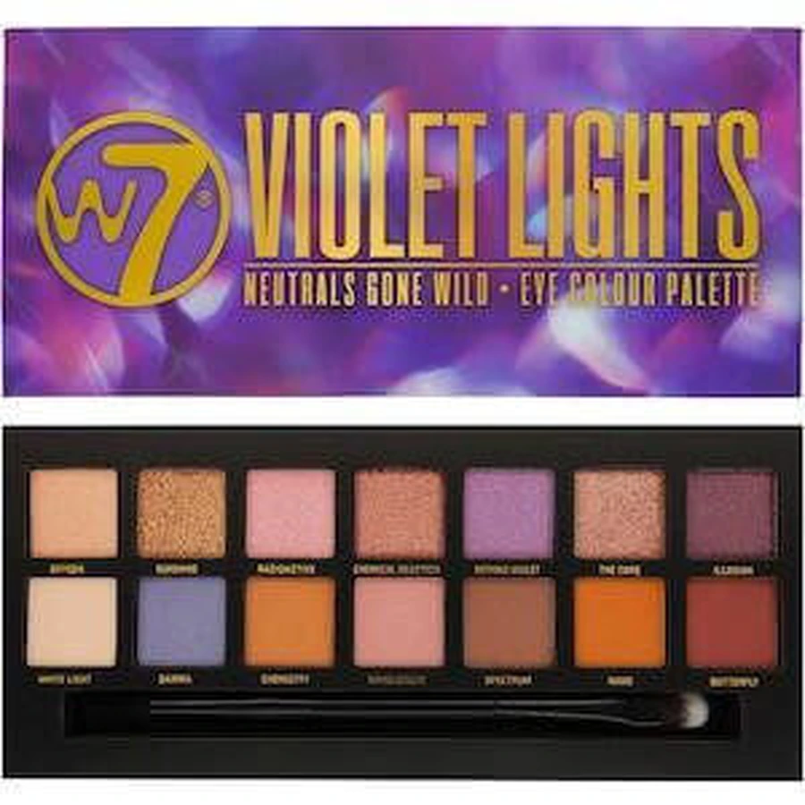 Палетка теней для век W7 Violet Lights, 14 цветов: цены и характеристики