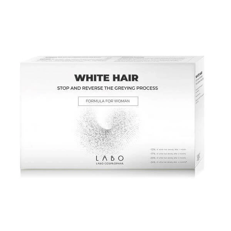 White Hair для жіночих сливових локонів, 40 ампул, Labo: ціни та характеристики