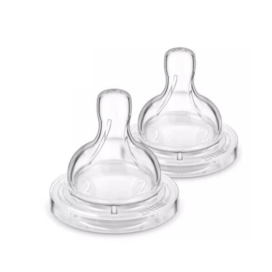 Соска силіконова Philips AVENT Анти-кільк повільний потік від 1 міс 2 шт SCY762/02: ціни та характеристики