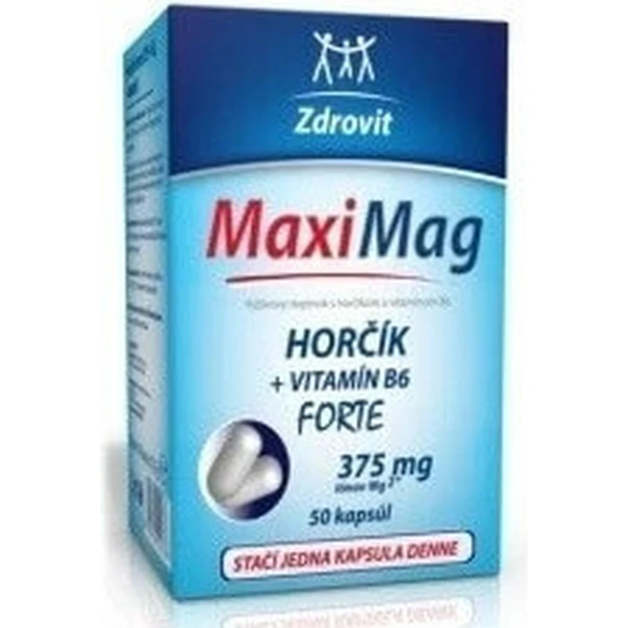 ZDROVIT MAXI MAG HORCIK+B6 FORTE 1×50 капсул, харчова добавка: ціни та характеристики