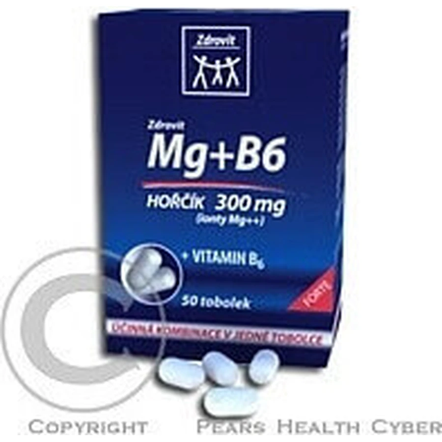 ZDROVIT MAXI MAG HORCIK+B6 FORTE 1×50 капсул, харчова добавка: ціни та характеристики
