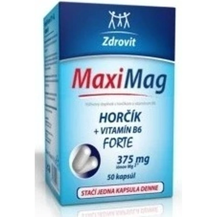 ZDROVIT MAXI MAG HORCIK+B6 FORTE 1×50 капсул, харчова добавка: ціни та характеристики