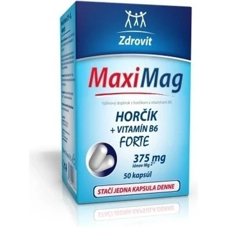 ZDROVIT MAXI MAG HORCIK+B6 FORTE 1×50 капсул, харчова добавка: ціни та характеристики