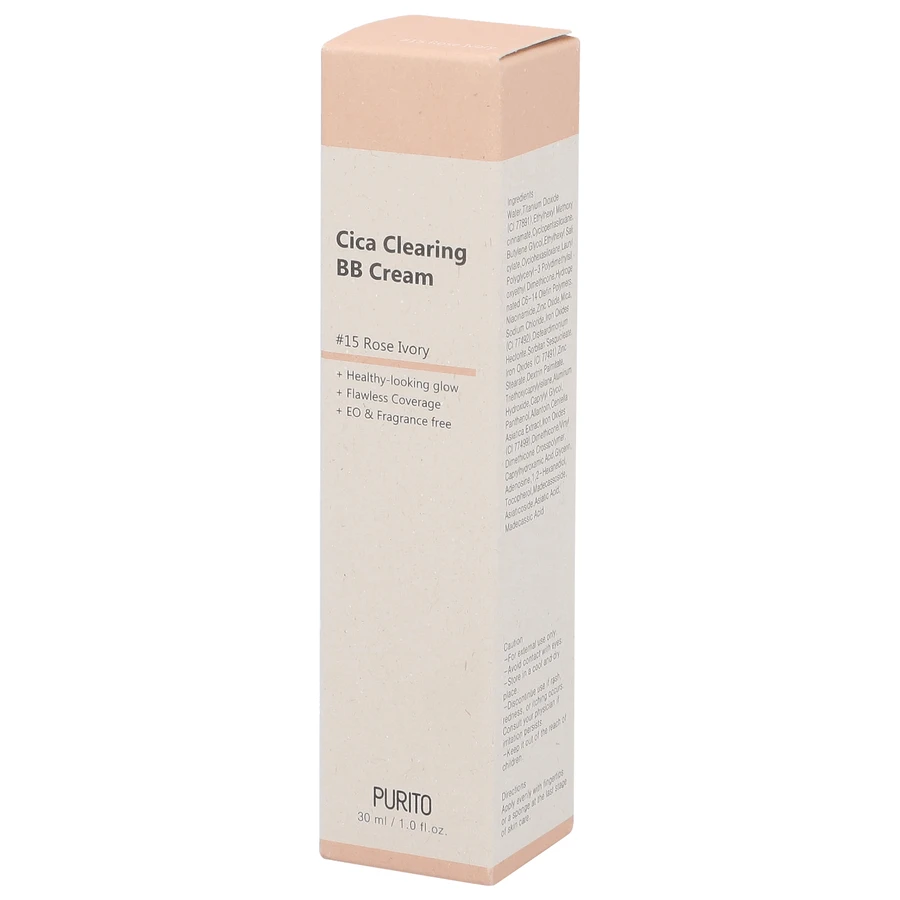 Purito Cica Clearing, BB крем, 15 Rose Ivory, 30 мл: цены и характеристики