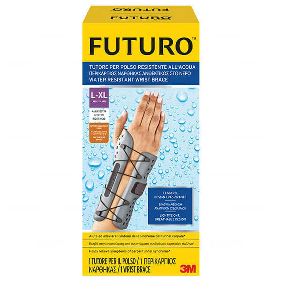 FUTURO Стабілізатор зап'ястя, водонепроникний, L/XL, правий, 1 шт.: ціни та характеристики
