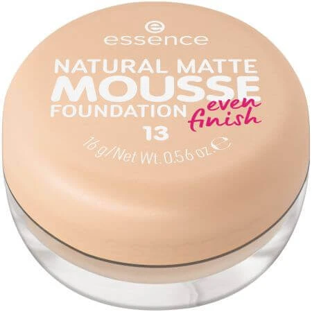 Natural Matte Matte Mousse Foundation, 13, 16 г, Essence: цены и характеристики