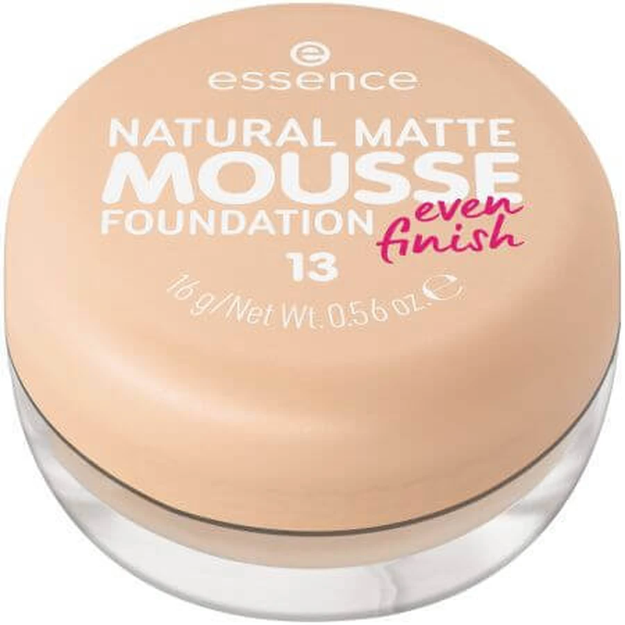 Natural Matte Matte Mousse Foundation, 13, 16 г, Essence: цены и характеристики