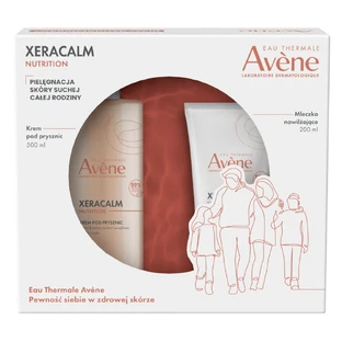Avene Xeracalm Nutrition Набор для ухода за кожей, крем для душа, 500 мл + увлажняющее молочко, 200 мл