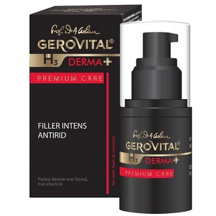 Филлер для лица Gerovital H3 Derma+ Premium Care, интенсивный, против морщин, 15 мл
