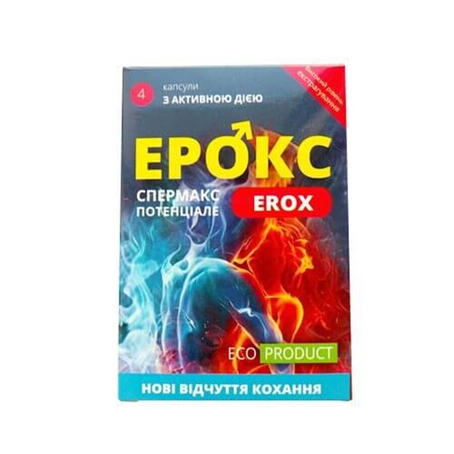 Спермакс потенціале erox капс. 300 мг №4: ціни та характеристики