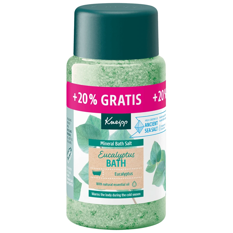 Kneipp Евкаліптова ванна, кристали для ванн з мінеральною сіллю, 600 г: ціни та характеристики