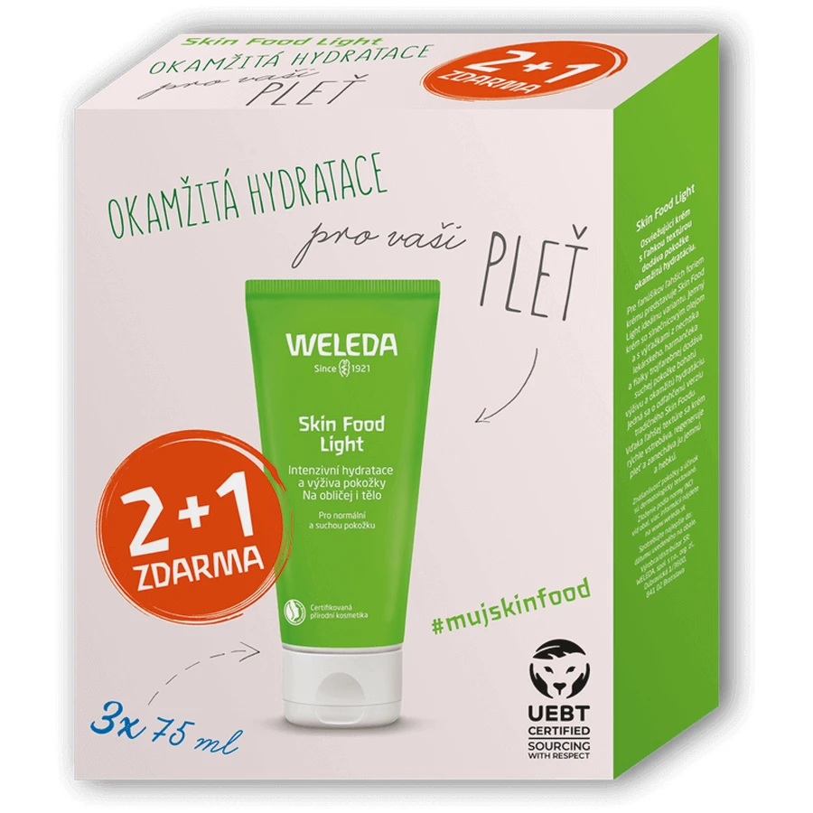 Weleda Skin Food Light Multipack 2+1 3 x 75 мл: ціни та характеристики
