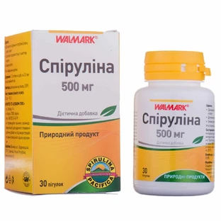 Спіруліна 500 мг таблетки, №30
