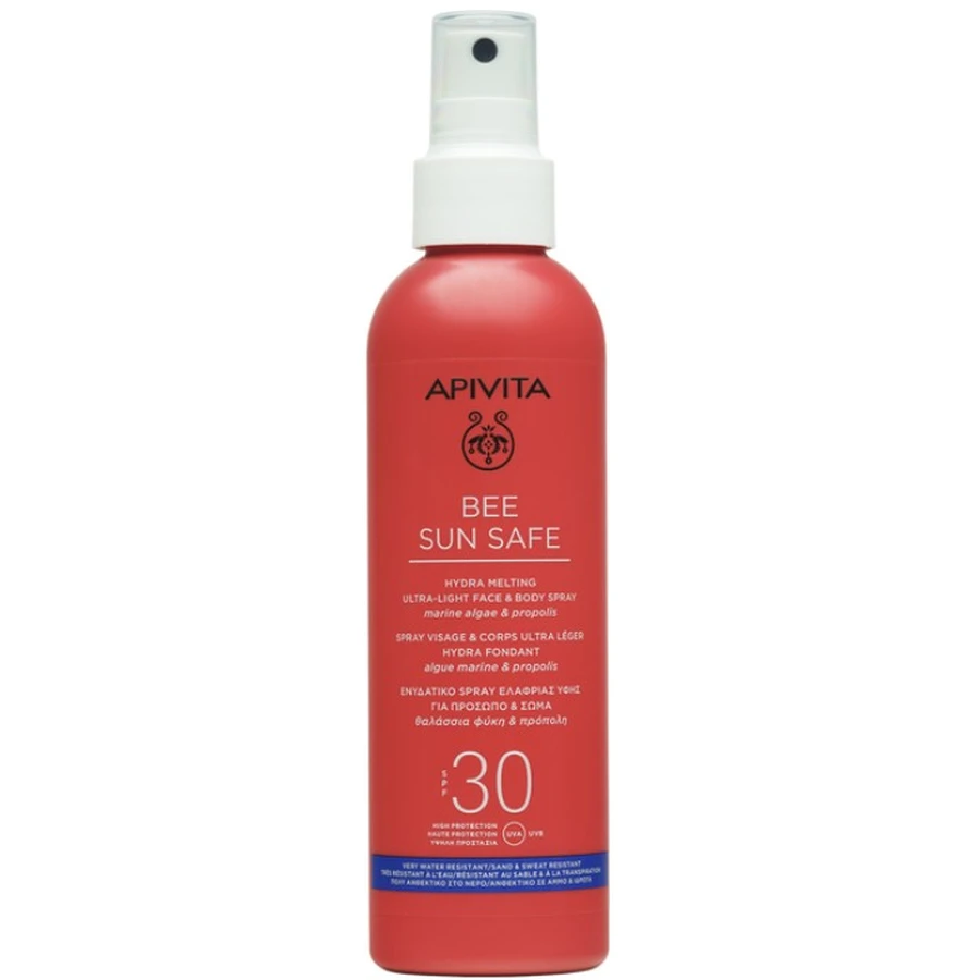 Солнцезащитный спрей Apivita Bee Sun Safe для лица и тела SPF30, 200 мл: цены и характеристики