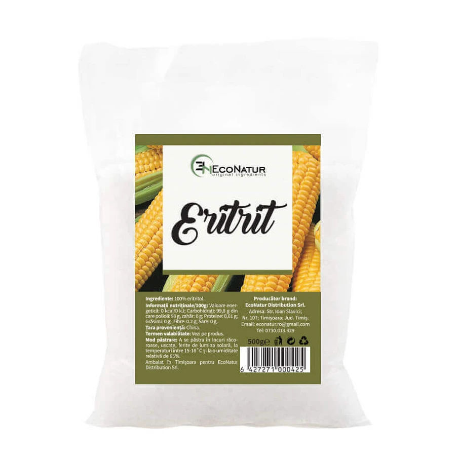 Еритрит, 500 г, EcoNatur: ціни та характеристики