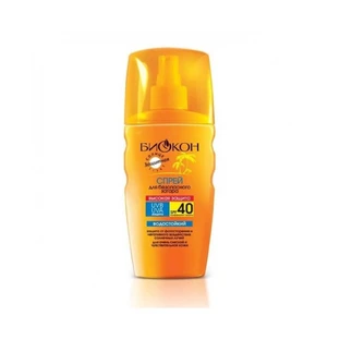 Спрей для безпечної засмаги Біокон Високий захист SPF-40 160 мл