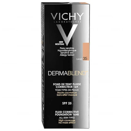 Vichy Dermablend Довготривалий коригувальний флюїд 35 Пісок, 30 мл: ціни та характеристики