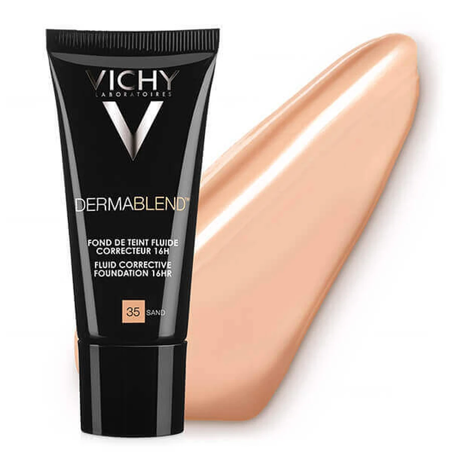 Vichy Dermablend Довготривалий коригувальний флюїд 35 Пісок, 30 мл: ціни та характеристики