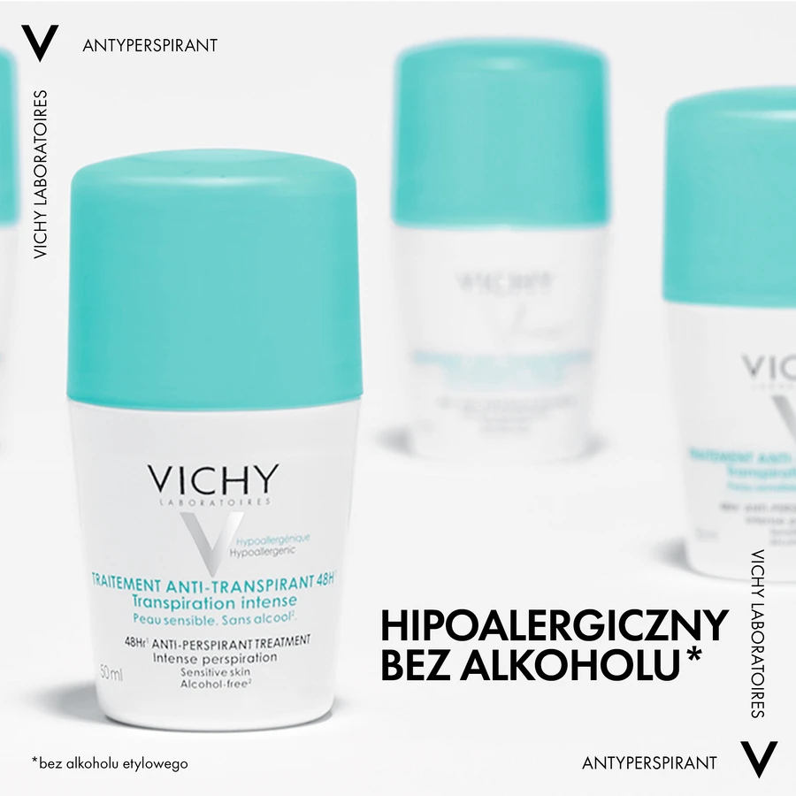 Роликовый дезодорант Vichy Traitement Anti-Transpirant 48H против потоотделения, 50 мл: цены и характеристики