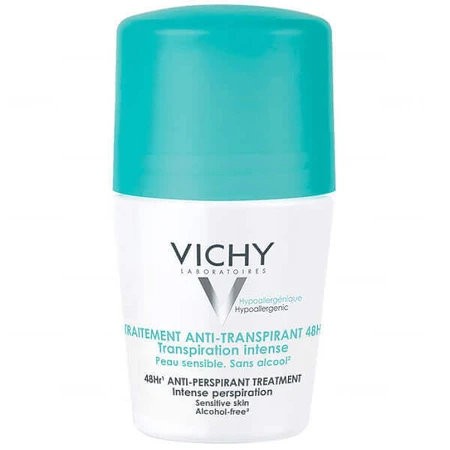 Роликовый дезодорант Vichy Traitement Anti-Transpirant 48H против потоотделения, 50 мл: цены и характеристики