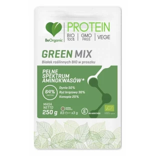 BeOrganic Green MIX BIO ротавірусний протеїновий порошок 250г