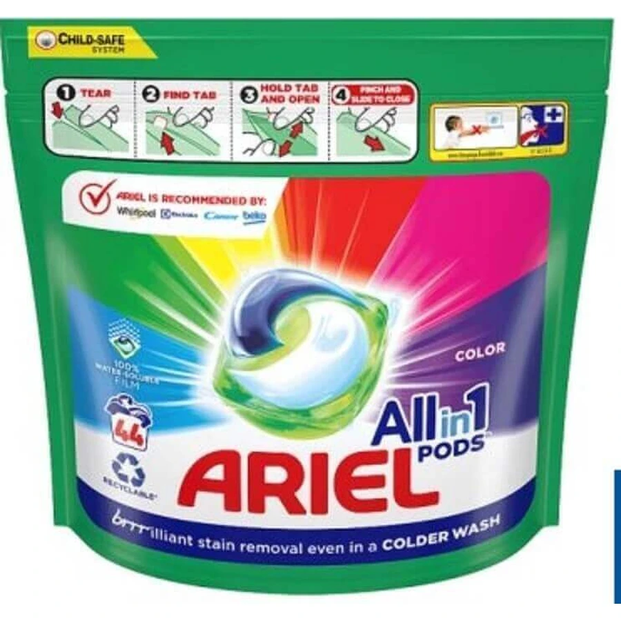 Ariel All-in-1 PODS Color, гелеві капсули для прання, 44 прання 1×44шт, гелеві капсули для прання: ціни та характеристики