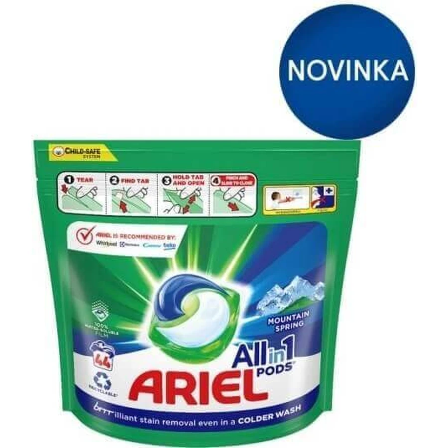 Ariel All-in-1 PODS Color, гелеві капсули для прання, 44 прання 1×44шт, гелеві капсули для прання: ціни та характеристики