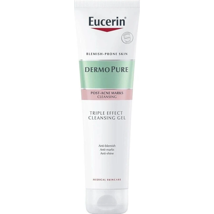 Eucerin DERMOPURE Відлущувальний очищувальний гель потрійної дії 1×150 мл, Очищувальний гель: ціни та характеристики