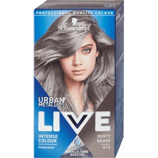 Schwarzkopf Живая перманентная краска для волос U72 Dusty Silver, 142 г