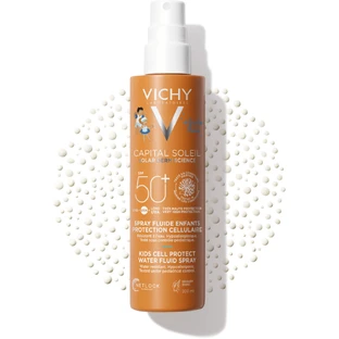 Vichy Capital Soleil Fluid Spray также подходит для чувствительной детской кожи SPF50+ 200 мл