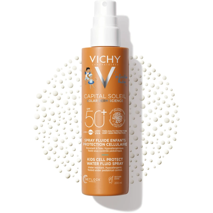 Vichy Capital Soleil Fluid Spray также подходит для чувствительной детской кожи SPF50+ 200 мл: цены и характеристики