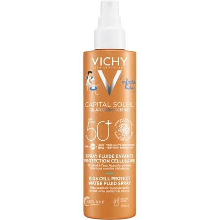 Vichy Capital Soleil Fluid Spray также подходит для чувствительной детской кожи SPF50+ 200 мл: цены и характеристики