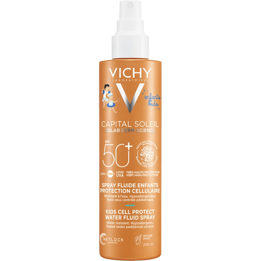 Vichy Capital Soleil Fluid Spray также подходит для чувствительной детской кожи SPF50+ 200 мл: цены и характеристики
