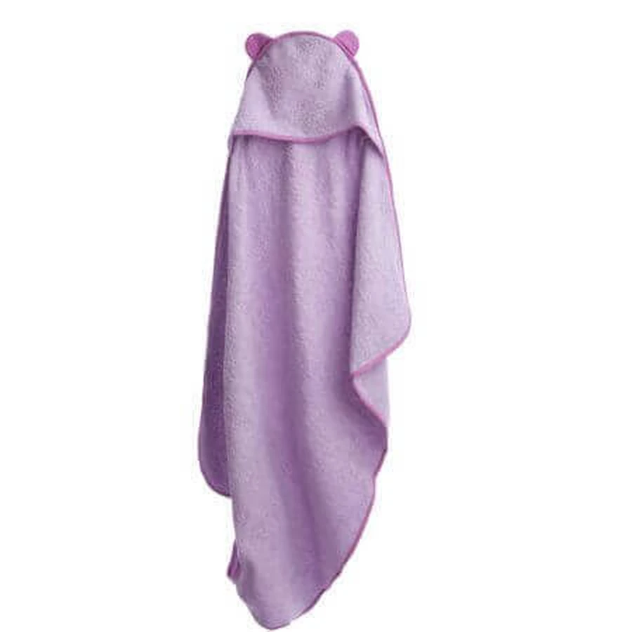 Рушник з капюшоном Bebehug, 115x75см, фіолетовий, Twindeco: ціни та характеристики