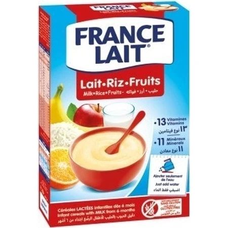FRANCE LAIT молочная рисовая фруктовая каша 1×250 г, детская молочная каша: цены и характеристики